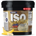 Ultimate Nutrition Whey Protein Isolate Powder with Glutamine Complex, ISO Sensation 93 - Whey Protein Powder with Aggiunto Colostrum for Enhanced Recovery, Immunity & Gut Health - Banana, 5lbs