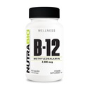 NutraBio Methyl B-12 Vitamin Supplemento, 2000mcg – Promuove la salute cellulare e il benessere, 90 capsule vegetali