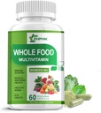 Multivitaminico per le donne 50 e oltre, Multivitaminici Cibo Multivitaminici Minerali Estratti organici 50+ Multivitaminici per il supporto energetico, Capelli Nutriti, Pelle, Salute Unghie, 60 Capsule