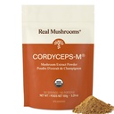 Mushroom reale Cordyceps Mushroom Polvere - Cordyceps Mushroom Energy and Performance - Polvere Cordyceps organica con Beta-Glucans, Vegan Supplement, Non-GMO, 150 Servings