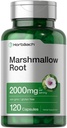 Horbäach Marshmallow Root Capsule | 2000mg | 120 Count | Non-GMO & Gluten Free | Estratto di erbe tradizionali