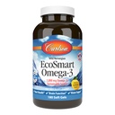 Carlson - EcoSmart Omega-3, 1000 mg Omega-3, Sorgente sostenibile, Salute del cuore, Funzione cerebrale & Vision Support, Limone, 180 Softgels