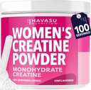 Creatina per le donne - Formulato per le donne - 3g Micronized Creatine Monoidrato Per servire a sostenere l'energia, massa muscolare magra, e Clarity mentale - Unflavored, Vegan, Non-GMO, 100 Serve