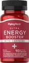 Piping Rock Energy Supplement con Caffeine | 90 capsule | Pillole di Booster di energia di rilascio rapido | Non-GMO, Formula senza glutine