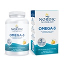 Nordic Naturals Omega-3, Limone Flavor - 180 Gel Morbidi - 690 mg Omega-3 - Olio di Pesce - EPA & DHA - Supporto Immune, Cervello e Salute Del Cuore, Benessere ottimale - Non-GMO - 90 Serve