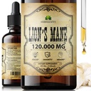 Estratto di mane del leone 4 fl oz liquido – Natural Mushroom Supplement Tincture for Brain, Memory, Mental Clarity & Focus – Supporto immunitario – High Potency Formula – 90-Day Supply