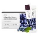 Bastoncini di gelatina di collagene coreano - 25 mirtilli aromatizzati di collagene marino Peptide Snacks per Anti-invecchiamento- Collagene Proteine senza zucchero, pacchetti di viaggio per capelli &amp; Nail Strength