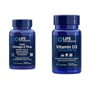 Estensione della vita Super Omega-3 Plus EPA/DHA Fish Oil, sesamo Lignans & vitamina D3 125 mcg (5000 IU), Bone Salute, prestazioni del cervello