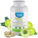 One Planet Nutrition Nano Amla 500 mg Veggie Capsule (120 Serve), Amla Fruit Extract, Alta vitamina C per la produzione di collagene e supporto immunitario, Non OGM, Vegan, Senza glutine