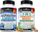 BioSchwartz Respiratory & Immune Lung Support Supplemento con Quercetin (1 mese di fornitura) Plus 7 in 1 Integratore di supporto immunitario con antiossidanti (2 mesi di fornitura)