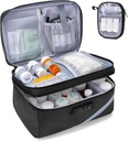 Sacchetto di stoccaggio della medicina di Trunab con serratura combinata, organizzatore della bottiglia di pillole bloccabili, caso di trasporto di farmaci per scatola di medicina, prescrizione, vitamine, supplementi o forniture mediche