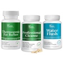 DR VITAMINA SOLUZIONI Bruciatore grasso termogenico, pulizia di 15 giorni, acqua, perdita di peso per le donne e gli uomini, 180 capsule