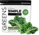 Polvere di Super Greens, Polvere di Greens aromatizzata naturale con clorella, Spirulina, Superfoods & fibra prebiotica, senza ingredienti artificiali, senza glutine, aromi classici verdi, 30 Srvgs
