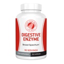 Silver Fern Brand Ultimate Digestive Enzyme Supplement - 1 Bottiglia = 90 capsule - Alta potenza, Multi Enzima - Digestivo Comfort & Food Tolerance - Hemicullulase, Peptidase, Maltase, Più