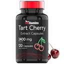 Tart Cherry Capsules (2400 MG - 120 Count) | da Montmorency Cherry Extract | Fornisce Antiossidanti, Anthocyanins, & Phytonutrients | Tart Cherry for Sleep and More!