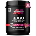 MuscleTech Platinum Aminoacidi essenziali Supplemento con elettroliti, Punch di frutta - Polvere pre-allenamento per l'energia, la crescita del muscolo e il Costruttore di resistenza - EAA Complex per uomini e donne - 30 Serve