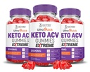 (3 Pack) Ultra Quick Keto ACV Gummies Extreme 2000MG Ultraquick Keto Gummies Aceto di sidro di mele formulato con polvere di succo di barbabietola di melograno B12 Vegan Non GMO 180