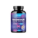 Magnesio Glycinate 250mg - Alto assorbimento Chelato Magnesio Supplemento - 100% Magnesio Puro Glycinate - Stress, Sonno, Cuore e Muscolo Salute Supporto - Non-GMO, Vegan, Gluten-Free (120 compresse)