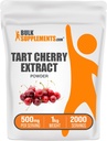 BulkSupplements.com Polvere di Estratto di Ciliegio di Tart - Supplemento di Ciliegia di Tart, Supplemento di erbe - Sorgente di Antiossidante, Senza Glutine, 500mg per Serving, 5kg (11 lbs) (Pacchetto di 5)