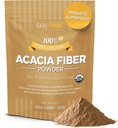 Sari Foods Polvere di fibra di acacia organica (30 oncia): Naturale, Cibo intero, Superfood prebiotico basato sulle piante per la salute del fegato