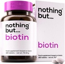 Biotin compresse per la crescita dei capelli 10000 mcg - Biotin Hair Growth Vitamins for Hair Loss - Biotin Hair, Skin and Nails Vitamins for Women & Men - Metabolism Support Supplement - 180 Vegan Tablets