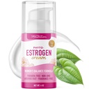 Phyto Estrogen Cream for Women with Wild Yam | Plant Based Hot Flash, Menopause & Menstrual Cycle Support | Black Cohosh, Dong Quai, Red Clover | 96 Serve Topical | 4oz Pump | Vegan, Paraben-Free