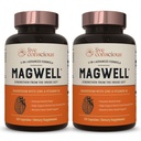 Live Conscious Magnesium Zinc & Vitamin D3 - Biodisponibili Forme di Magnesio - Malato, Glycinate, Citrate - MagWell Bone & Heart Health, Immune System Support - 120 Capsule (2-Pack)