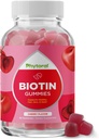 Gummie di Biotina di Phytoral per la crescita dei capelli e delle unghie - Gummie biotina per la cura dei capelli Cura della pelle giovanile e Unghie - 5000mcg per la cura delle unghie della pelle Vitamine di bellezza adulta