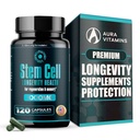 Integratori Premium Stem Cell 1.000mg (120 Caps) Aumentare l'immunità, Ridurre il dolore comune, Sostenere l'antietà naturale e la longevità con Spirulina & Chlorella per la vitalità, Celulas Madre Health Formula