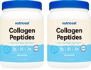 Nutricost Pure Collagen Hydrolysate (Bovine) Polvere (2 Pack) - Grass Fed Bovine Collagen, 1LB per bottiglia