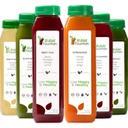 1 giorno di succo di pulizia da fontana cruda, tutto naturale Detox Cleanse, Juicing per il risistemazione del corpo, succo pressato a freddo veloce, ottimo modo per saltare avviare una dieta sana 6 bottiglie 12oz