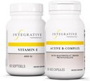 Terapia Integrativa Bundle con Active B-Complex, 60 Capsule & Vitamina E, 60 Softgels - Active B-Complex per sostenere il metabolismo energetico* - Vitamina E per sostenere la salute cardiaca e l'attività antiossidante*