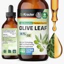 BIO KRAUTER Olive Leaf Extract Liquid - Olive Leaf Tincture for Immune Support - Alcol and Sugar Free - Vegan Drops 4 Fl.Oz.