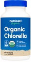Nutricost Organic Chlorella 500mg, 240 compresse - Gluten Free, Non OGM
