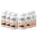 Integratore di acido ialuronico puro 250mg con vitamina C 50mg, 120 capsule vegane - Idratazione della pelle per luce naturale, capelli, unghie, formula di salute comune di Bone e