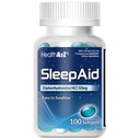 SaluteA2Z Sleep Aid, Difenidramina Softgels, 50mg, Supporta più profondo, sonno riposante, Non Habit-Forming (100 conti)
