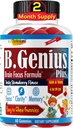 B.Genius calmante Ashwagandha Gummies per bambini e adolescenti | calma sonno e relax mood | bambini gommie per messa a fuoco quotidiana | Tutto naturale Vegan Raspberry Flavor, Non-GMO, Terze parti testate | 60 Ct