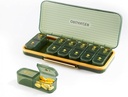 Bexeen organizzatore di medicina settimanale scatola di pillole Am Pm Pill Organizer 7 giorno Pill Case 2 volte un giorno contenitore di pillole dell'organizzatore di vitamina viaggio Large Pill Holder per lo stoccaggio di farmaci carino