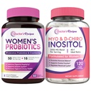 Le ricette del dottore Probiotici e Inositol Bundle - Gut, Vaginal, Salute urinaria e riproduttiva per le donne