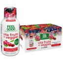 FeelGood Superfoods Vita Fruits and Veggies Immune Support Shot Supplements, Fruit Punch Flavor, Confezione da 10 Shot Immmuni, Sistema Immune Booster Drink Made with 25 Organic Fruit & Vegetas