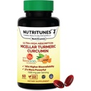 Supplemento curcumina curcuma curcuma curcuma 1000mg per supporto misto-185x Biodisponibile & Alto assorbimento con tecnologia NovaSOL – 60 NutriCumin Softgels