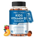 Vitamina D Gummies per bambini (90 giorni di alimentazione) Vitamina D3 per bambini (1000IU) per sostenere Strucutre, funzioni muscolari e sistema immunitario. Delizioso e vegetariano pancia vitamina D