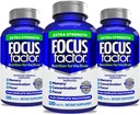 Focus Factor Adults Extra Strength, 120 Count- Brain Supplement per Memoria, Concentrazione, Focus- DMAE, Vitamina D, DHA- Integratore di salute del cervello – Vitamine di Formula-Frena Trusted, Pillole di messa a fuoco (3 Pack)