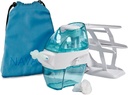 Navage Deluxe Bundle Nasal Irrigation System - Saline Nasal Rinse Kit con 1 Pulitore di naso, 20 Saldi, Sky Blue Travel Bag e 1 Countertop Caddy....