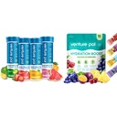 Venture Pal Sugar Free Electrolyte Powder Packets & Chewable Fast-Melt Electrolyte Tablets, Sport Electrolyte per la corsa...
