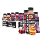 Protein2o Hydration Drink - 2-in-1 Liquido Chiaro Whey Protein Isolate ed Elettrolyte Drink - 15g Protein, Vitamine B5, B6 - Post-Workout Recovery - 16.9 Fl Oz - 12 Conte Flavor Fusion Variety Pack