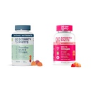 SmartyPants Women's and Teen Guy Multivitamin Gummies Bundle: Omega 3 (DHA/EPA), Methylfolate, CoQ10, Vitamina D3, C, Vitamina B12, B6, Vitamina A, K & Zinc, Gluten Free (30 giorni di alimentazione)