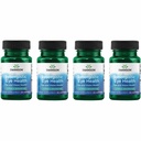 Swanson Lutein & Zeaxanthin Synergistic Eye Health Vision Retina Macula Supplement (Lutein 20 mg & OmniXan Zeaxanthin 2 mg) 60 Softgels Sgels (4 pacchetto)