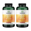 Swanson Vitamina B1 (Thiamin) - Promuove il metabolismo sano e fornisce il supporto energetico - Integratore di vitamina naturale che supporta la funzione cellulare ottimale di Nerve - (250 capsule, 100 mg ogni) (2 confezione)